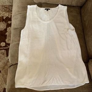 Apt 9 White Ladies Open Back Sleeveless Blouse